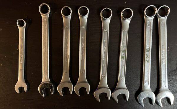 Lot de clés plates 13, 17 et 18